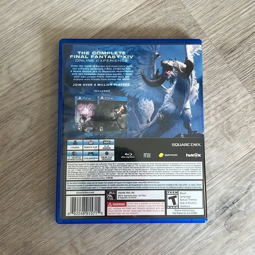 Final fantasy XIV online ps4